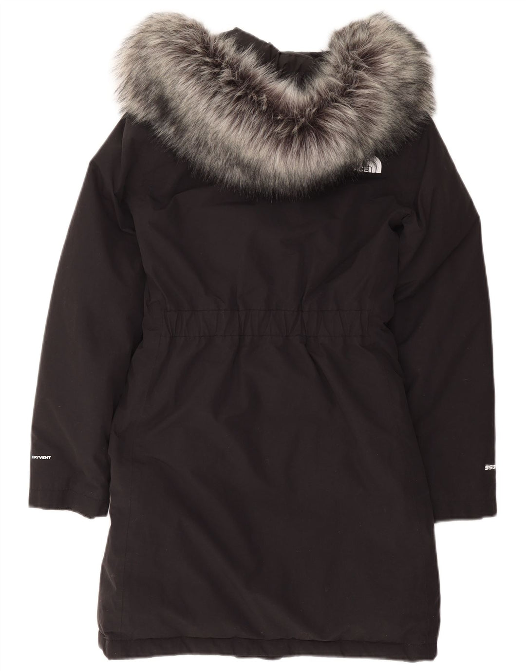 THE NORTH FACE Manteau matelassé à capuche surdimensionné pour femme UK 6 XS Nylon noir