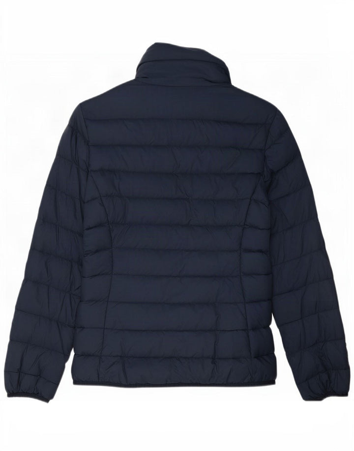 Benetton Veste matelassée pour femme UK 10 Small Bleu marine