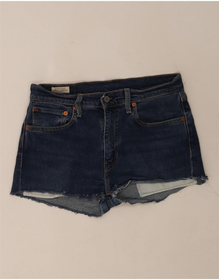 Levi's Short en Jean 512 Femme W32 Bleu Moyen Coton