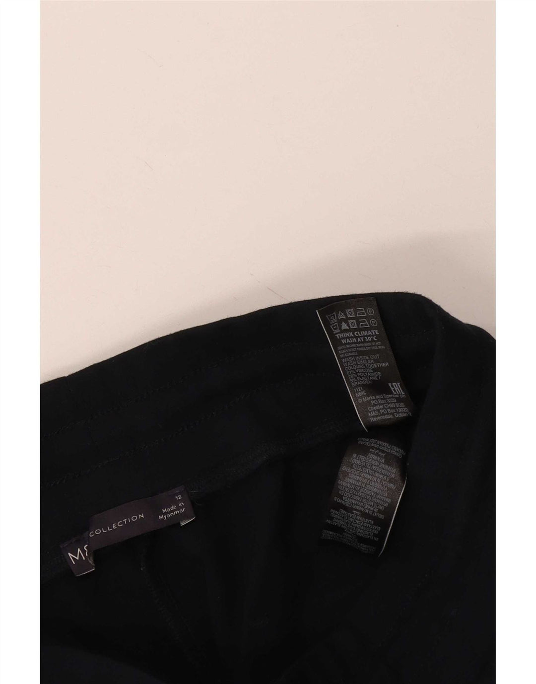 Marks & Spencer Pantalon de survêtement pour femme UK 12 Bleu marine moyen