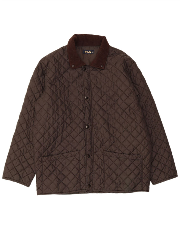 FILA Veste matelassée homme IT 52 2XL Marron Polyamide