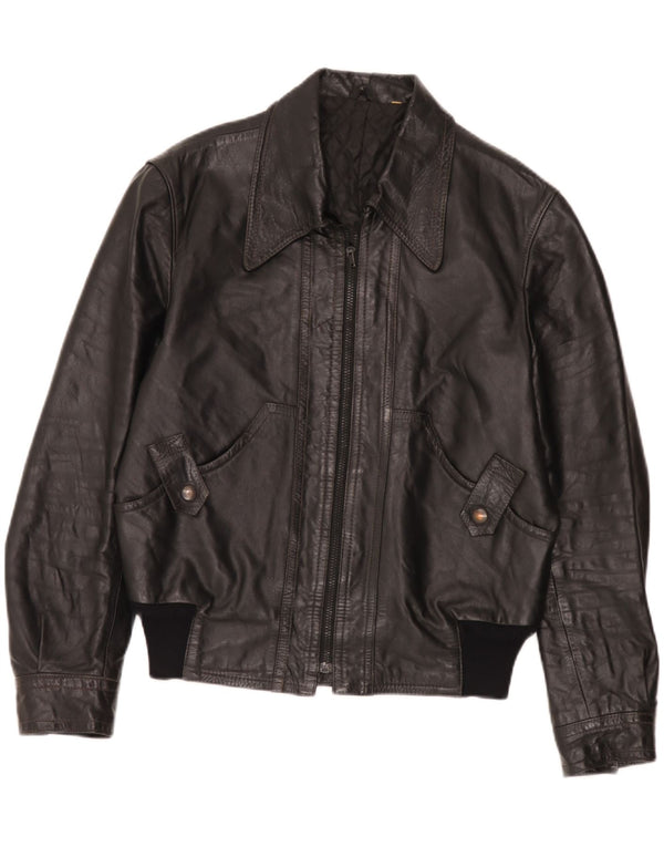 Fibok Veste en cuir pour homme IT 54 2XL Noir