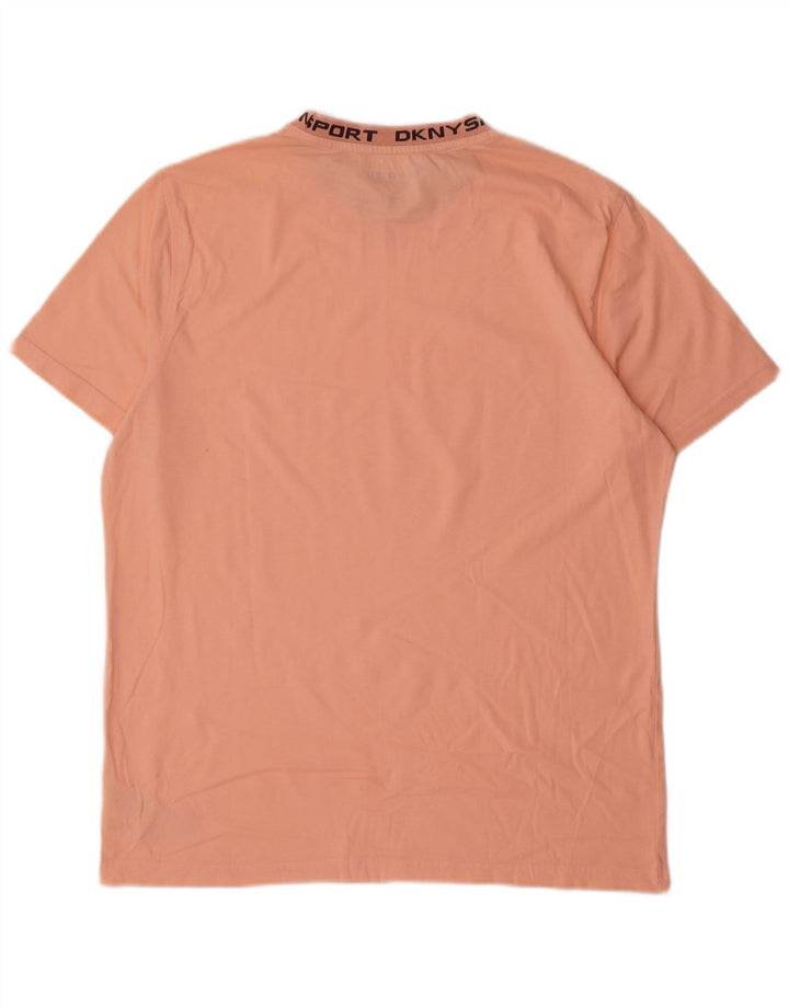 Dkny T-Shirt Graphique Homme Grand Coton Rose
