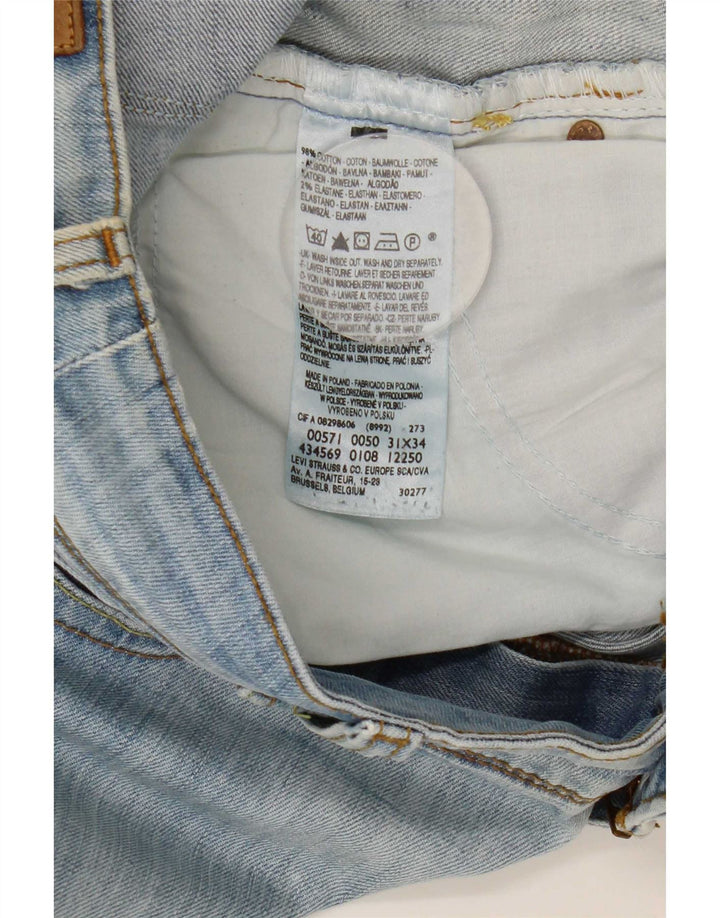 Levi's Jean Slim 571 Femme W31 L34 Bleu Coton