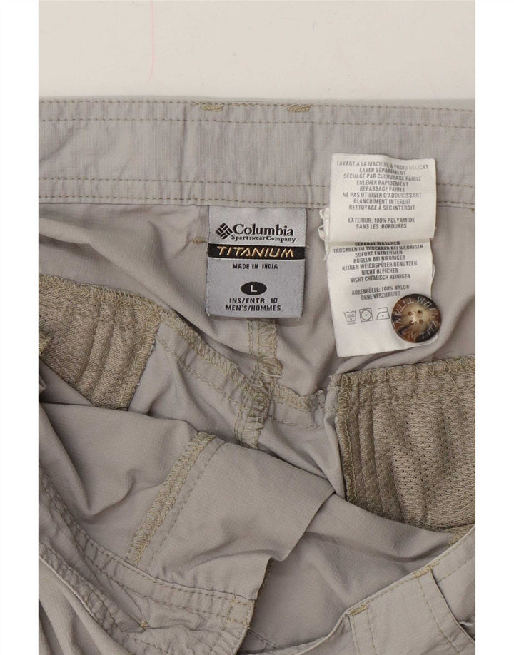 Columbia Short Cargo Titanium Homme Large W36 Gris Polyamide