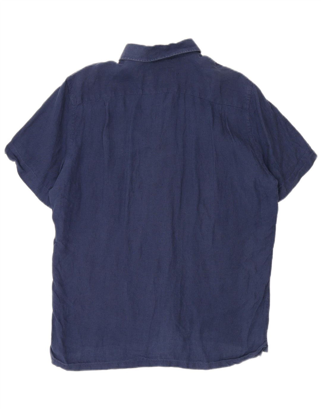 Lacoste Chemise à manches courtes pour hommes, coupe régulière, taille 40, bleu marine moyen