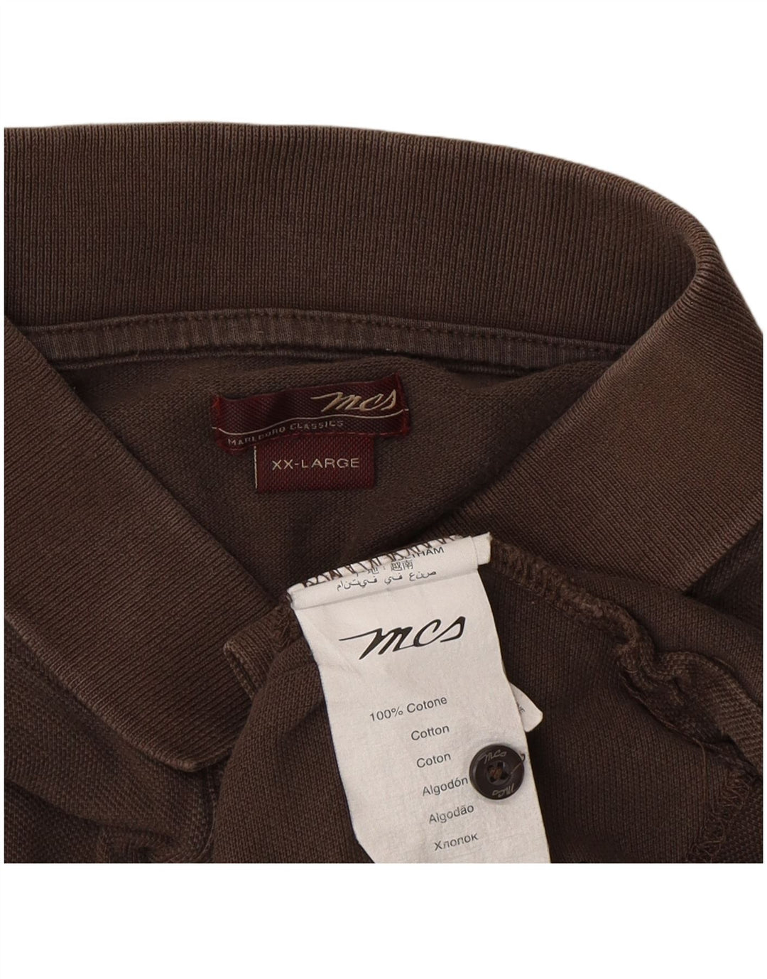 Marlboro Classics Polo Homme 2XL Marron Coton