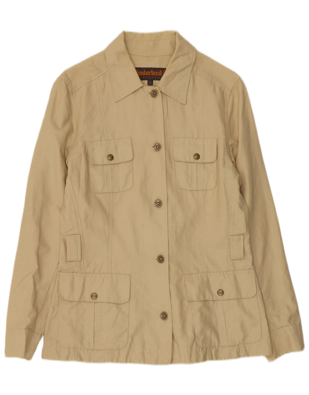 Timberland Veste utilitaire pour femme UK 14 Grand lin beige