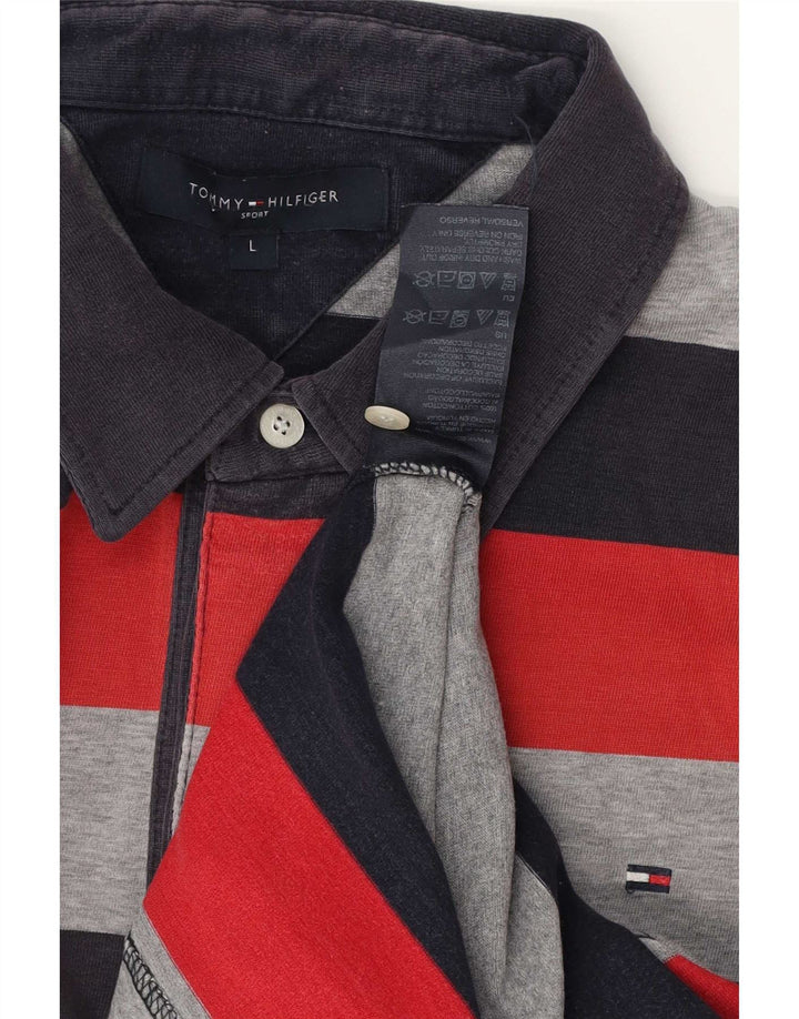 Tommy Hilfiger Polo Homme Large Coton Rayé Multicolore