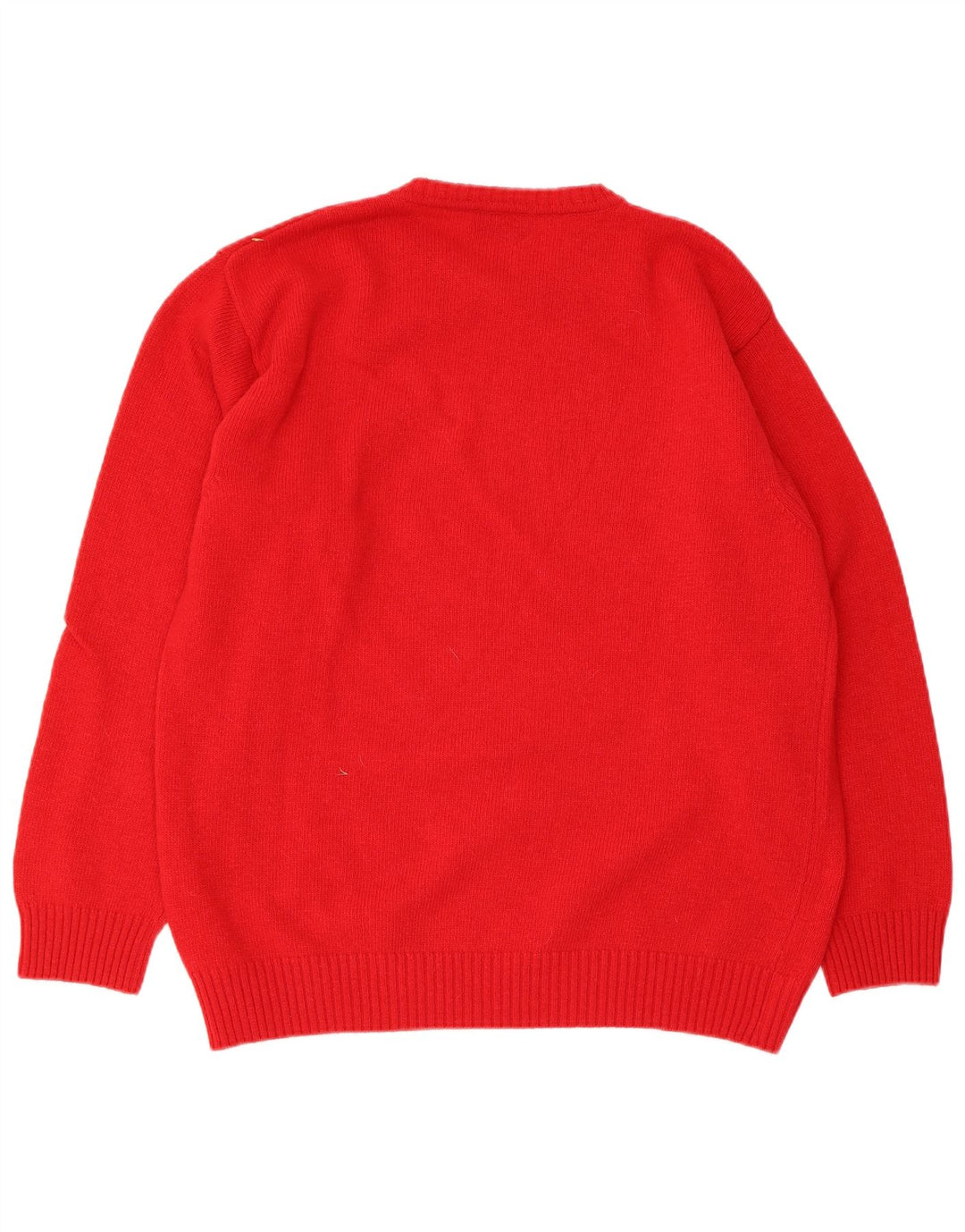 Sergio Tacchini Pull à col rond pour homme en laine rouge moyen