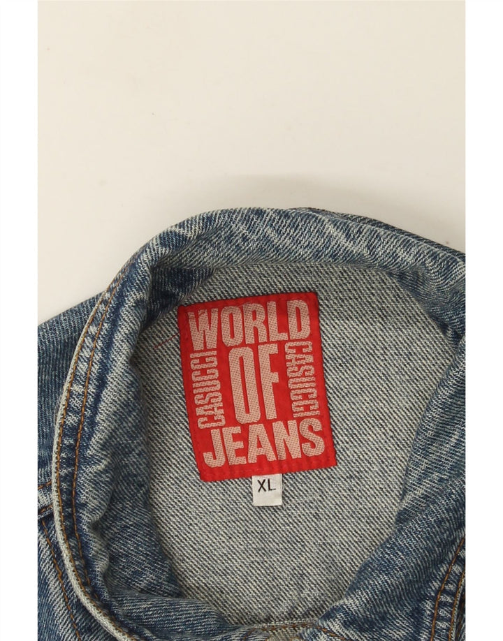 Casucci Veste en jean pour homme UK 42 XL Bleu