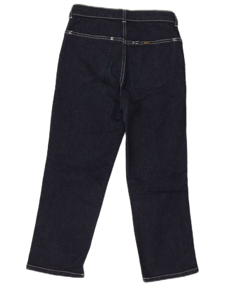 Lee Jeans Capri Femme W28 L23 Bleu Marine Coton