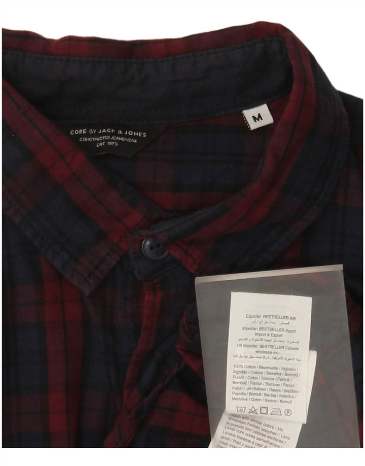 Jack & Jones Chemise Flanelle Homme Bleu Marine Moyen Carreaux Coton