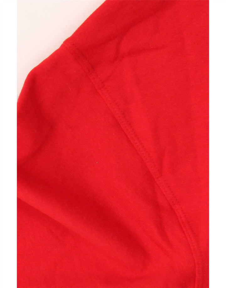Champion Sweat-Shirt Col Zippé Femme Rouge Moyen Coton
