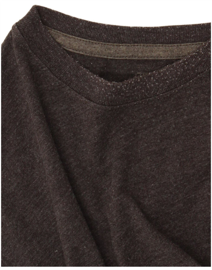 Eddie Bauer T-Shirt Homme Haut Large Gris Coton