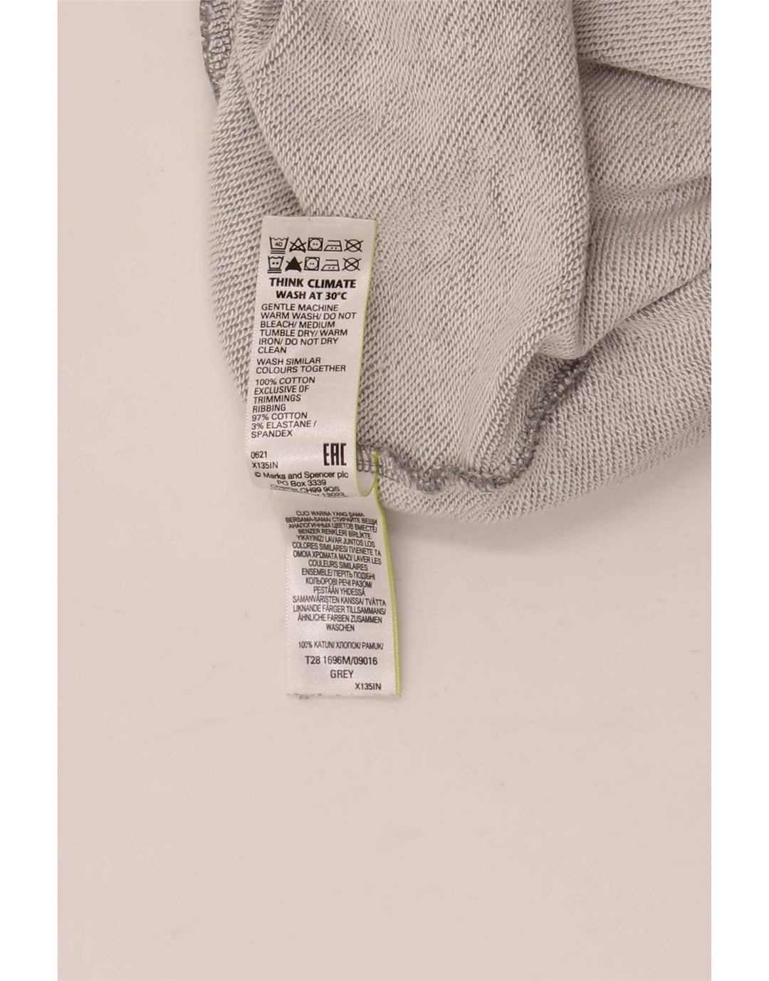 Marks & Spencer Pantalon de survêtement pour homme Large Gris Coton