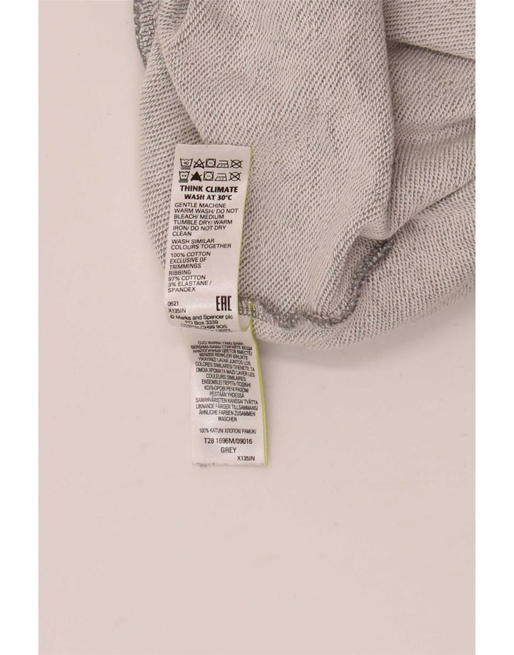 Marks & Spencer Pantalon de survêtement pour homme Large Gris Coton