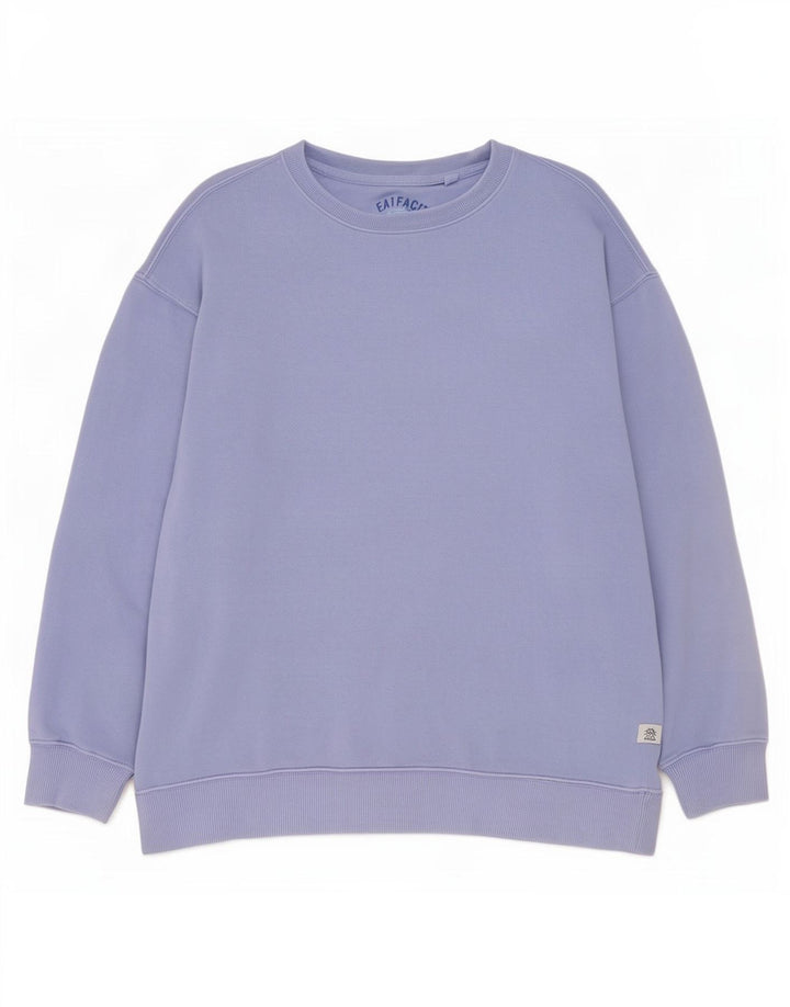Fat Face Sweat-shirt pour femme en coton bleu moyen UK 12