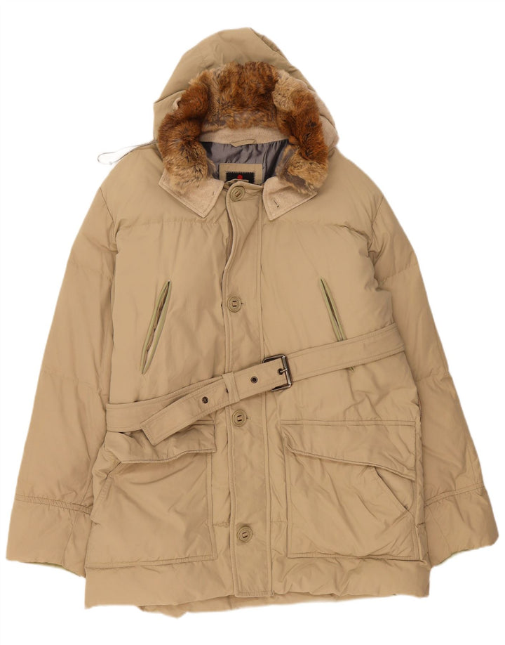 PEUTEREY Veste matelassée à capuche pour homme UK 42 XL Beige