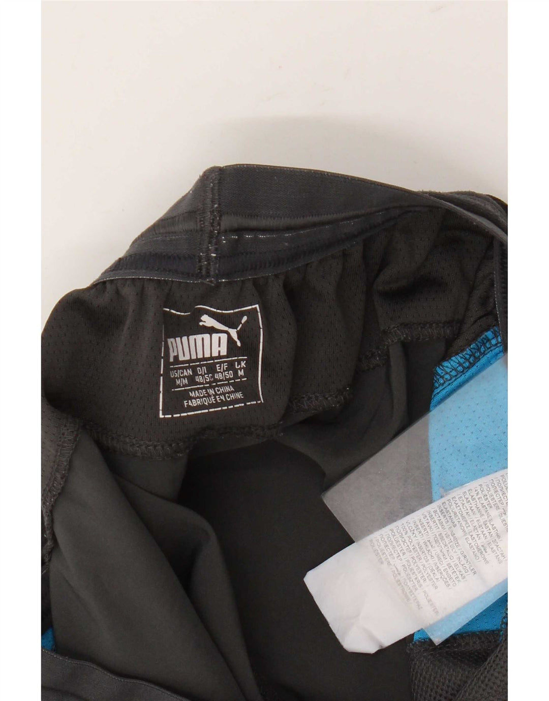 Puma Short de Sport Homme Gris Moyen Colourblock Polyester