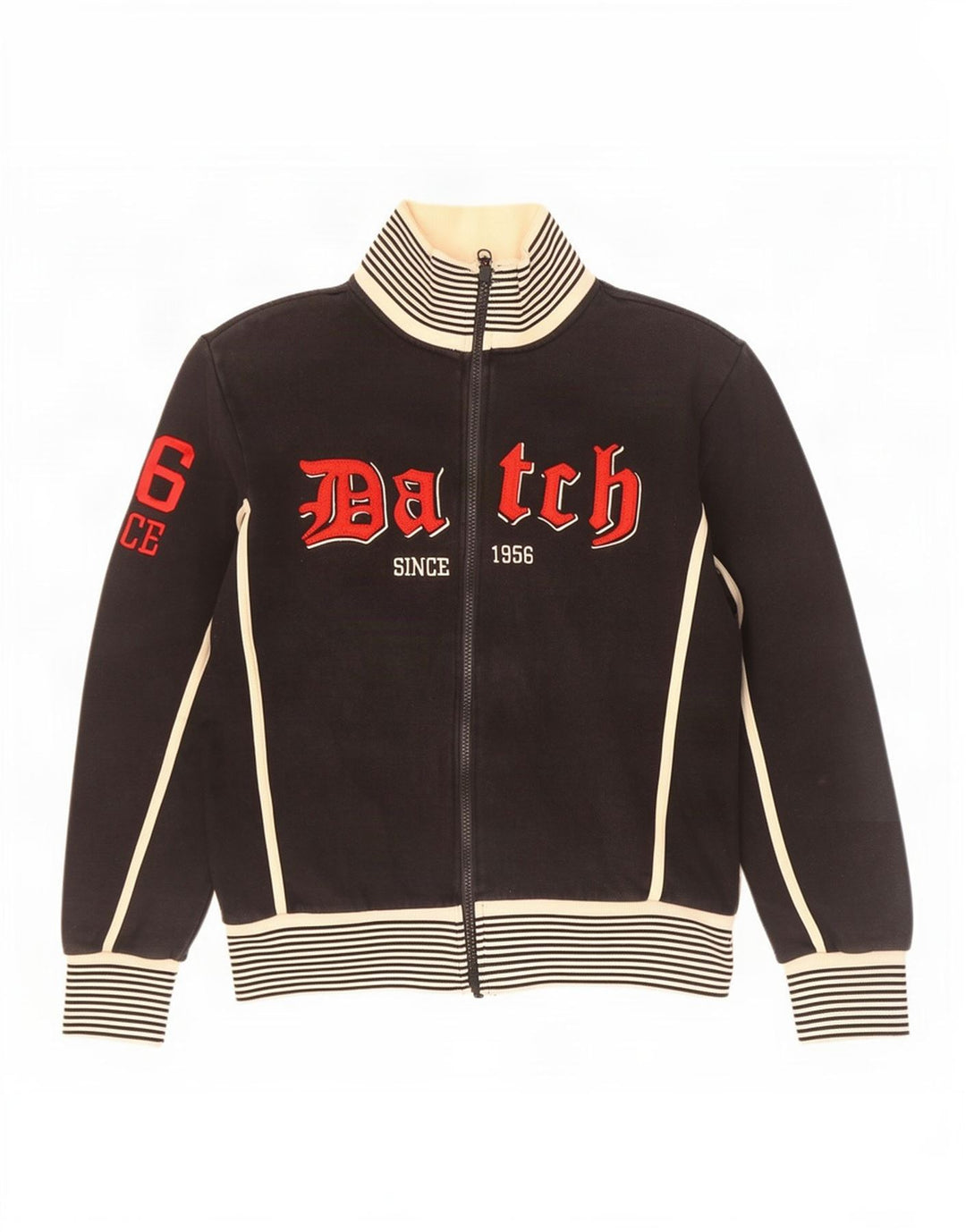 Datch Veste de Survêtement Graphique Homme Noir Moyen Coton Colorblock