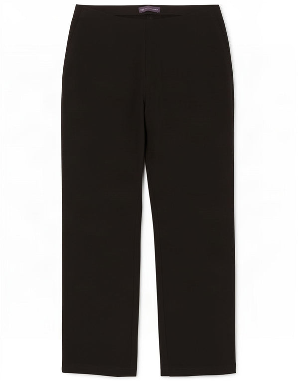 Marks & Spencer Pantalon décontracté slim pour femme UK 12 Medium W30 L28 Noir
