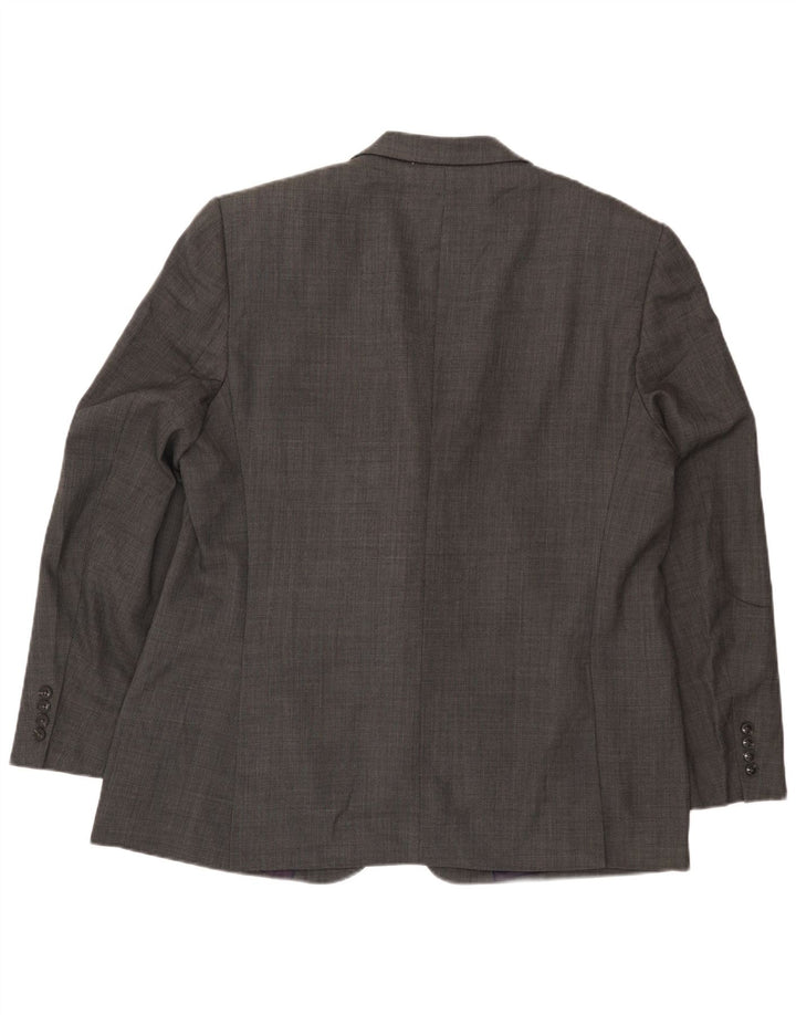 Marks & Spencer Veste Blazer 2 Boutons Homme UK 46 XL Laine Grise