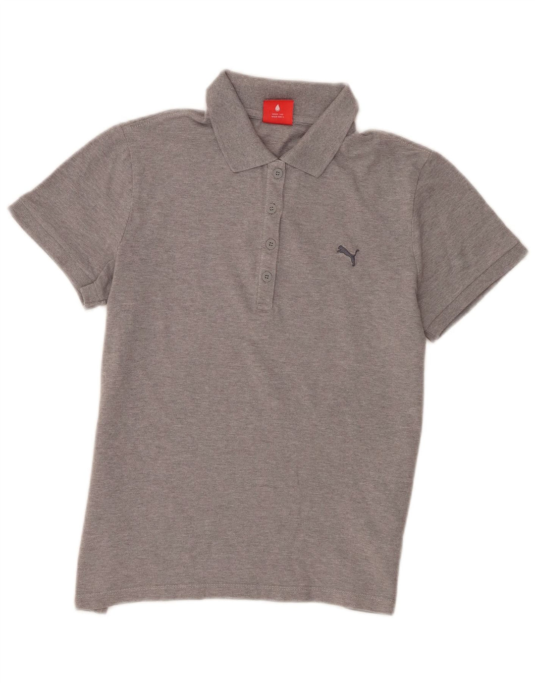 Puma Polo Femme UK 14 Gris Moyen Coton