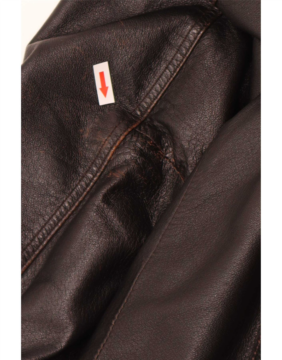 Veste Bomber En Cuir Homme Vintage IT 52 XL Marron Rétro