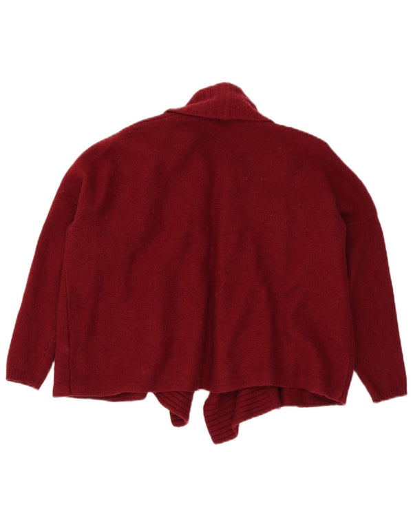 Massimo Dutti Cardigan court à manches 3/4 pour femme UK 14 Bordeaux moyen