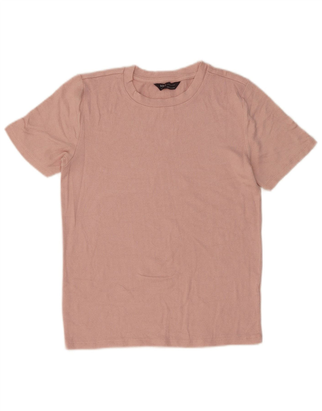 Marks & Spencer T-Shirt Femme UK 12 Rose Moyen