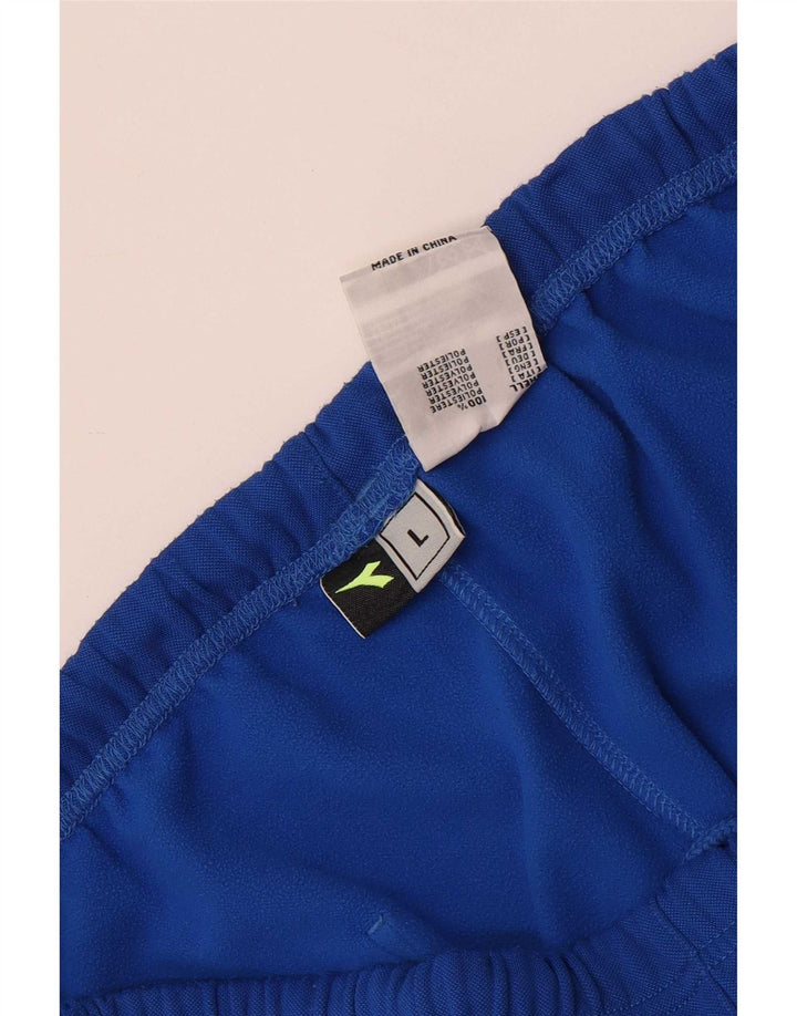 Diadora Pantalon De Survêtement Joggers Large Bleu Polyester Homme