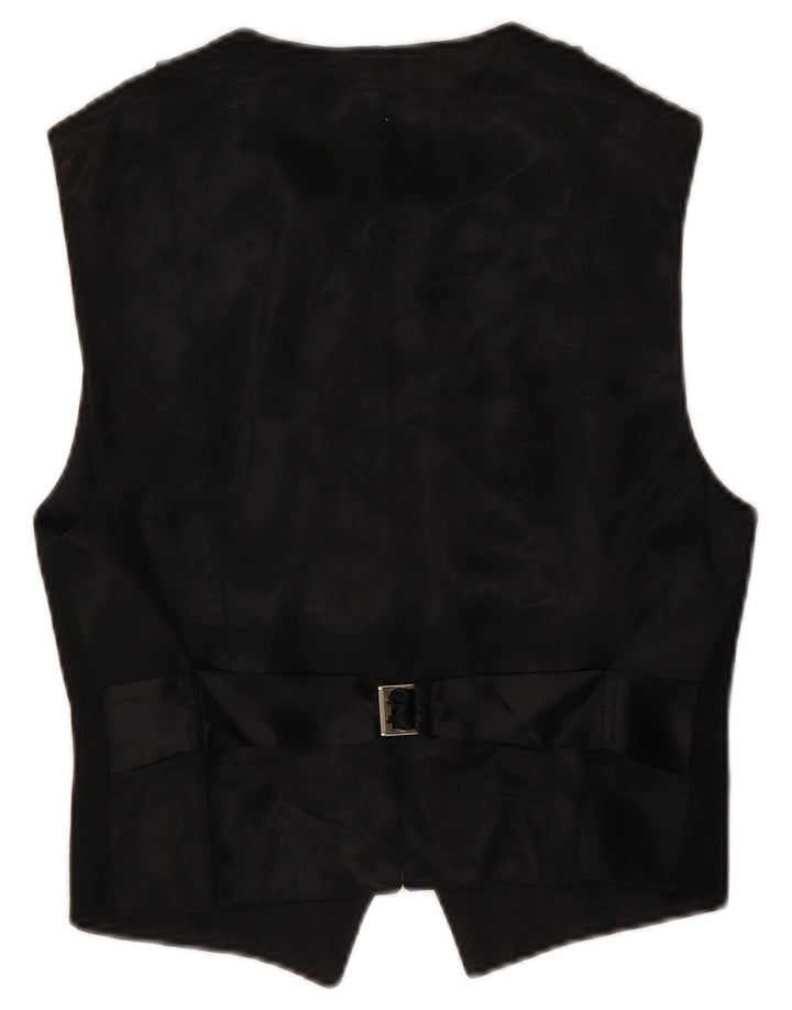 gilet femme vintage UK 16 Petite laine noire