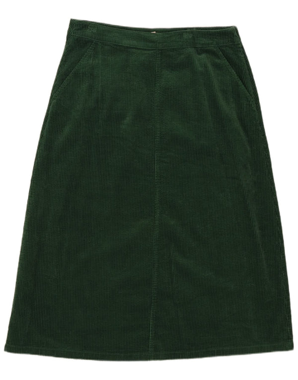 Seasalt Cornwall Jupe en velours côtelé pour femme UK 14 Large W34 Coton vert