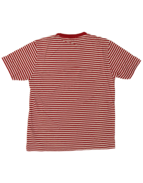 Marina Yachting T-Shirt Graphique Coupe Slim Homme en Coton Rayé Rouge Moyen