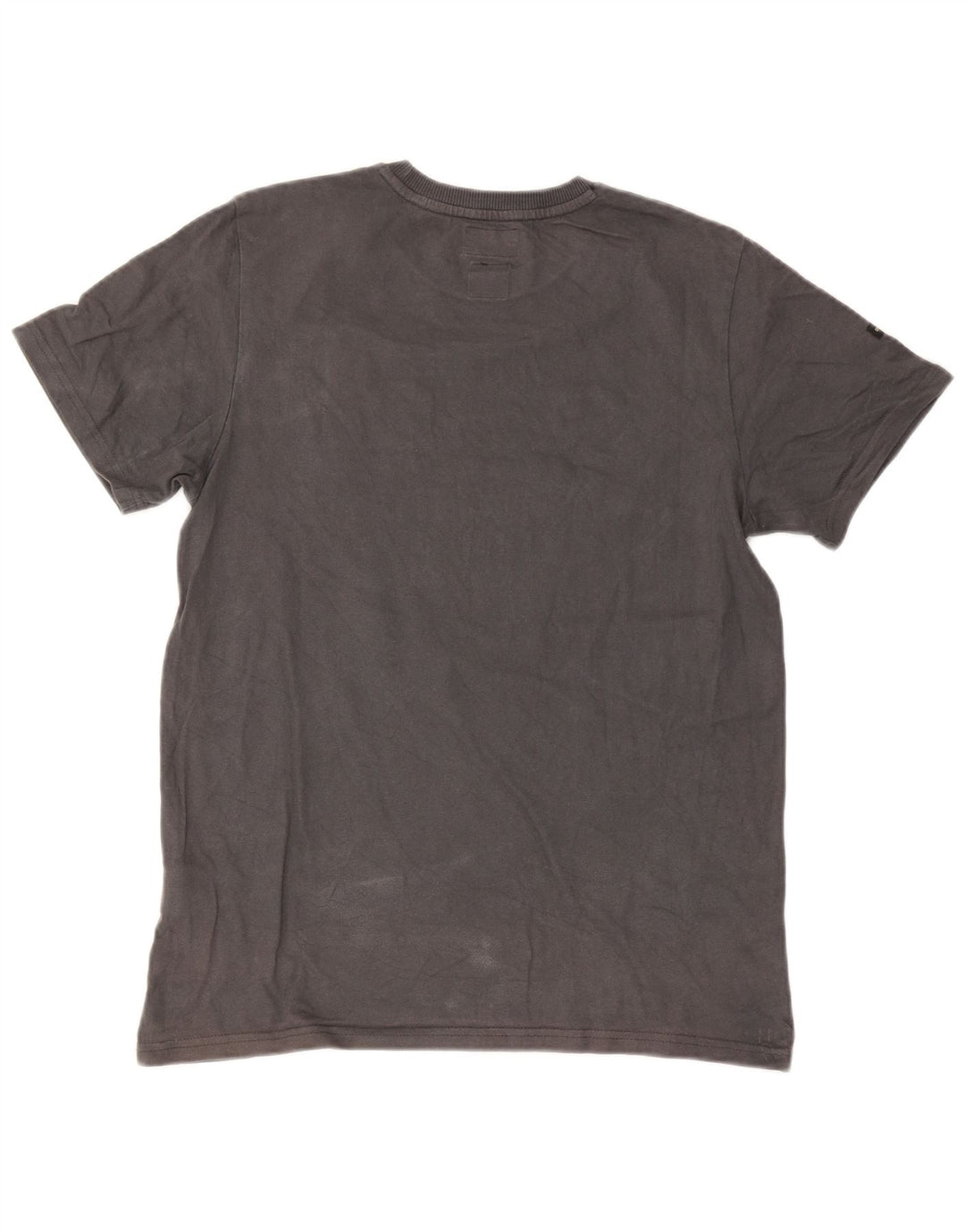 Superdry Homme Standard Graphic T-Shirt Top Large Gris Coton