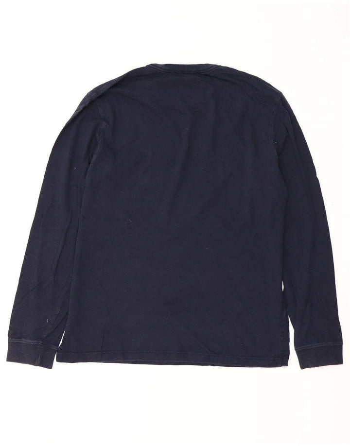 EDDIE BAUER Haut Homme Manches Longues Bleu Marine Moyen Coton