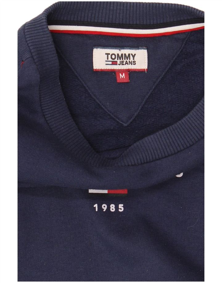 Tommy Hilfiger Sweat-shirt graphique pour femme UK 14 Bleu marine moyen