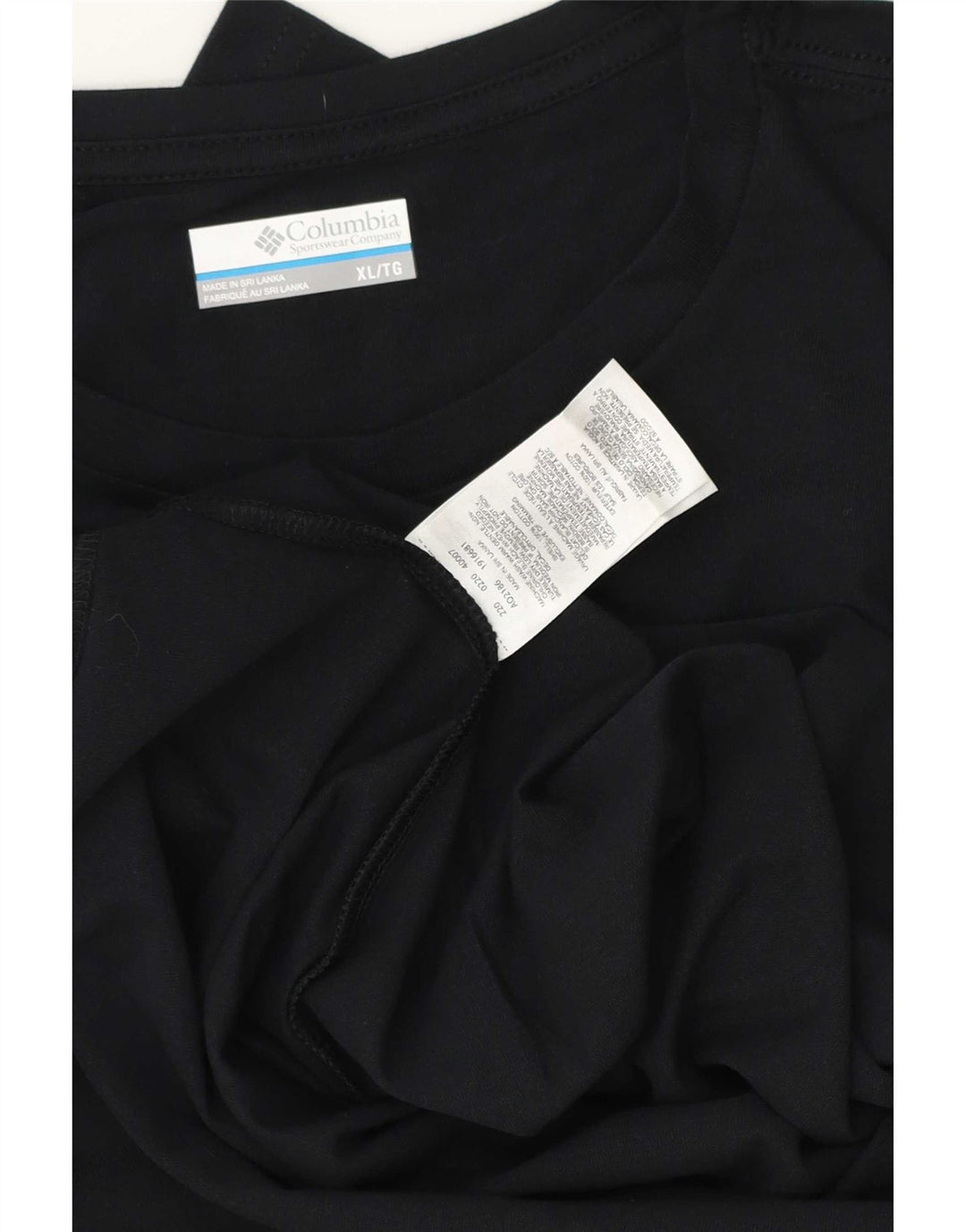 Columbia Haut graphique à manches longues pour homme XL en coton noir