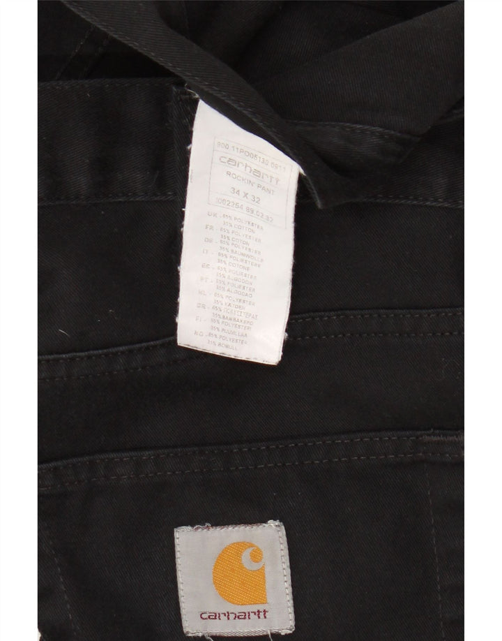 CARHARTT Jean droit homme W34 L32 noir polyester