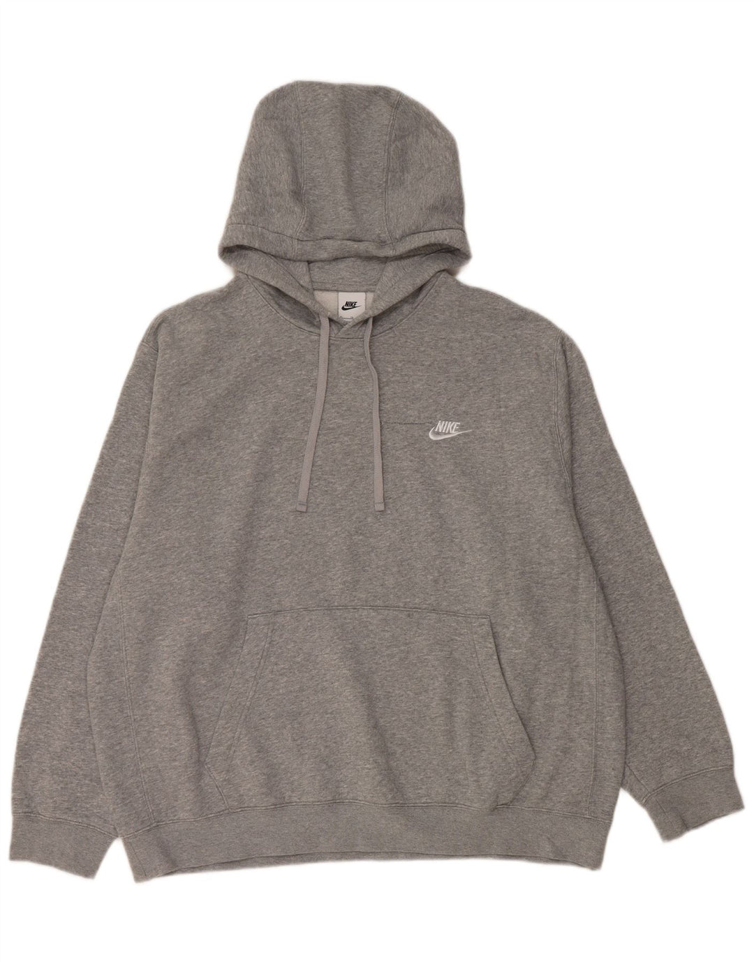 NIKE Pull à capuche pour homme XL en coton moucheté gris
