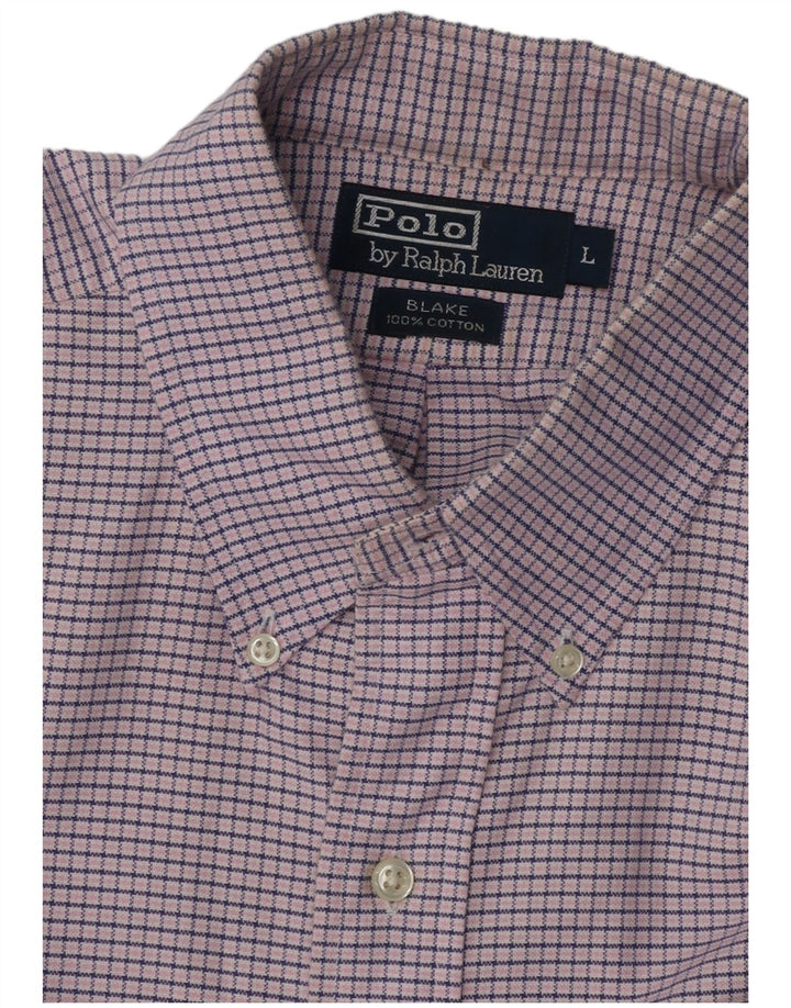 POLO RALPH LAUREN Chemise à manches courtes Blake pour homme, grand vichy violet