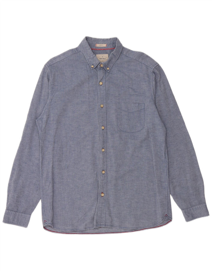 WHITE STUFF Chemise Coupe Classique Homme Bleu Moyen Coton