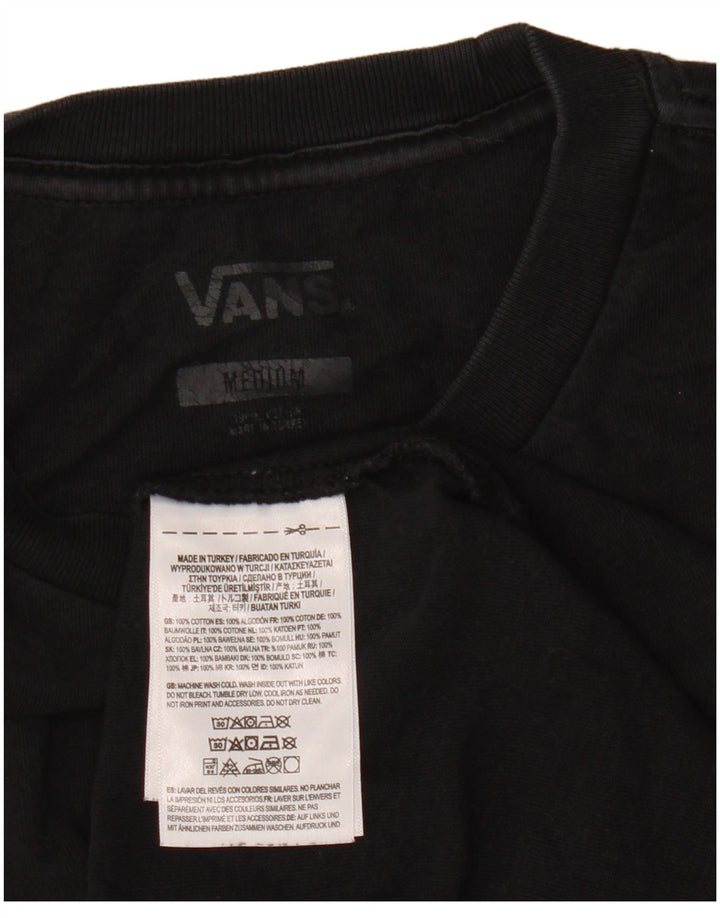 VANS T-Shirt Homme Haut Noir Moyen Coton