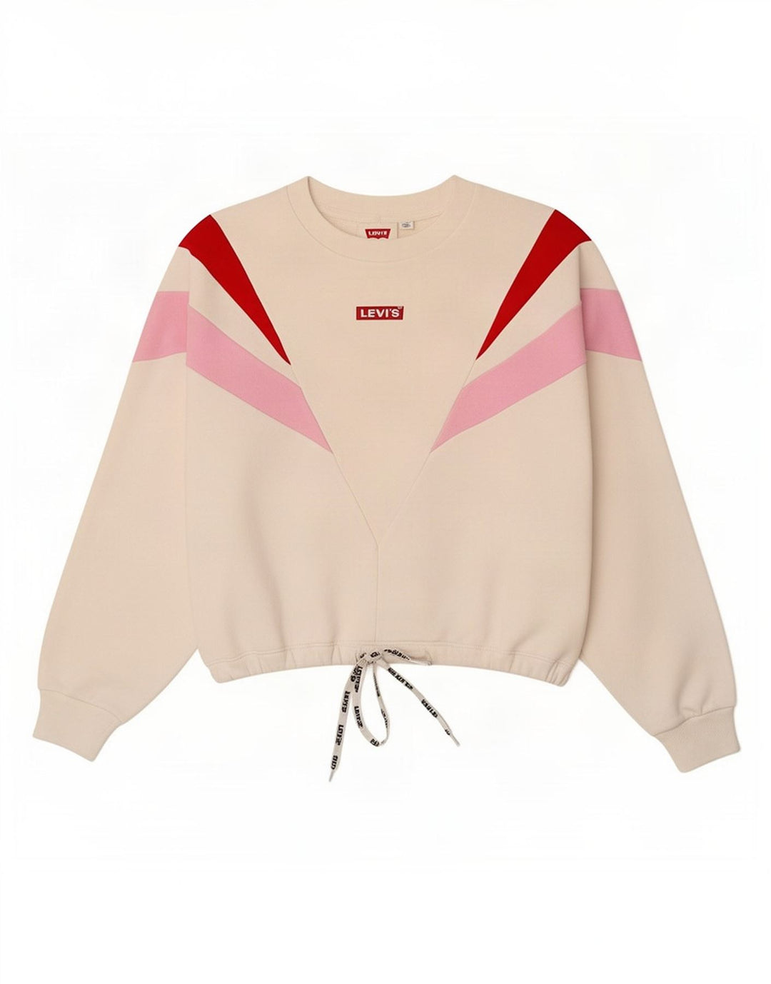 Levi's Sweat-shirt oversize pour femme UK 10 Small Blanc Colorblock