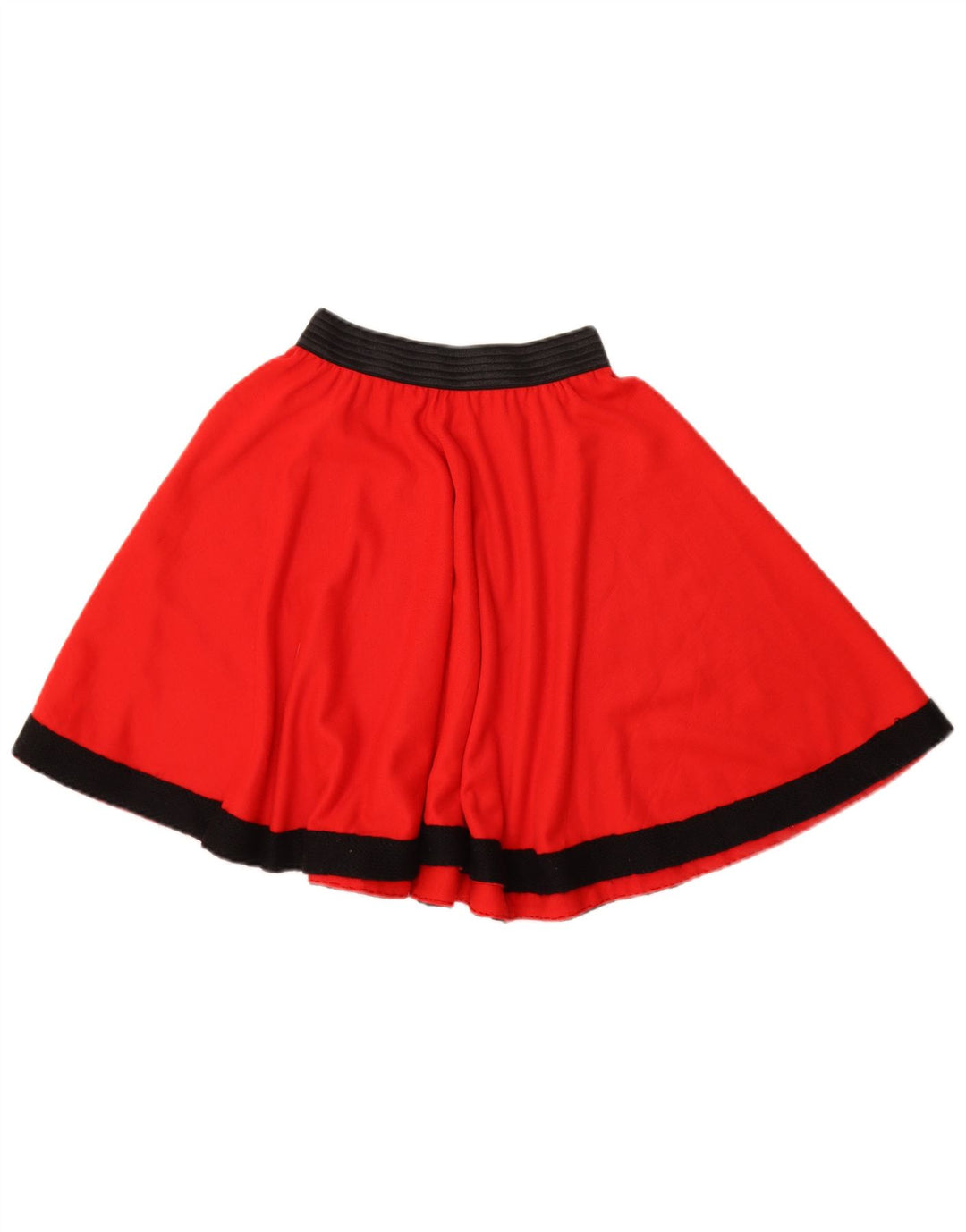 vintage Femme Mini Jupe W22 2XS Colorblock Rouge