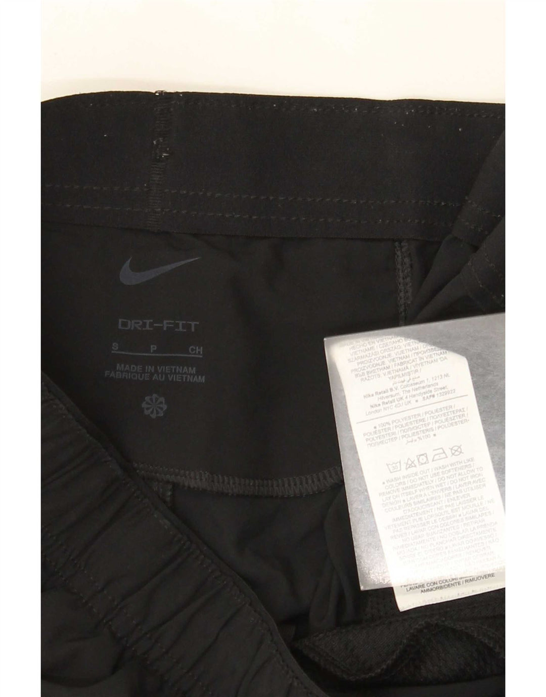 Nike Short de sport Dri Fit pour femme UK 10 Petit Noir Polyester