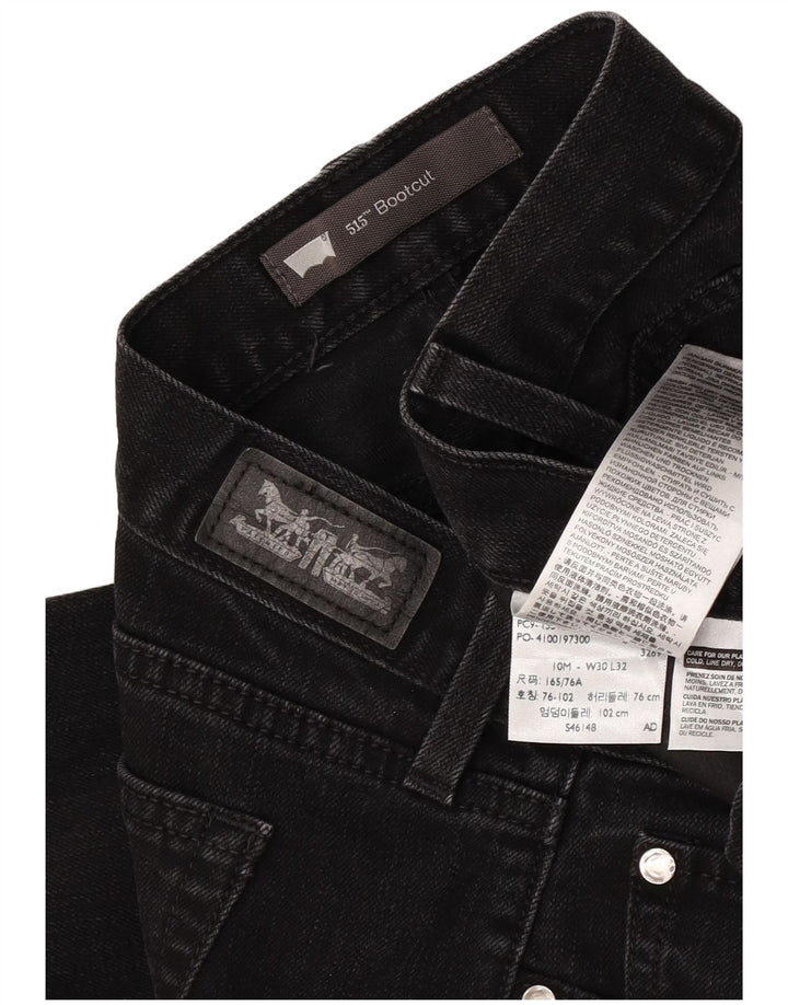 Levi's Jean Bootcut 515 Femme US 10 Large W30 L32 Coton Noir