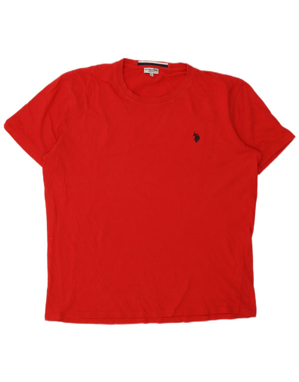 U.S. Polo Assn. T-Shirt Homme Top XL Rouge Coton