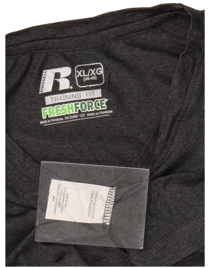 RUSSELL ATHLETIC T-shirt Dri-Power pour homme UK 46/48 XL Gris Polyester
